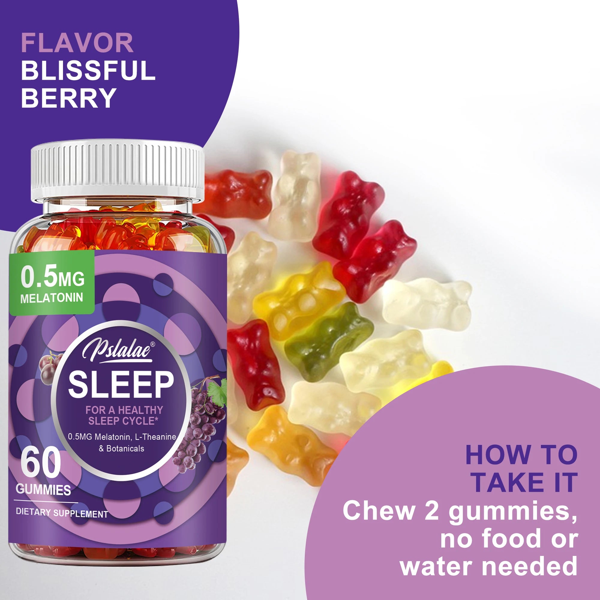 Sleep with Melatonin Gummies