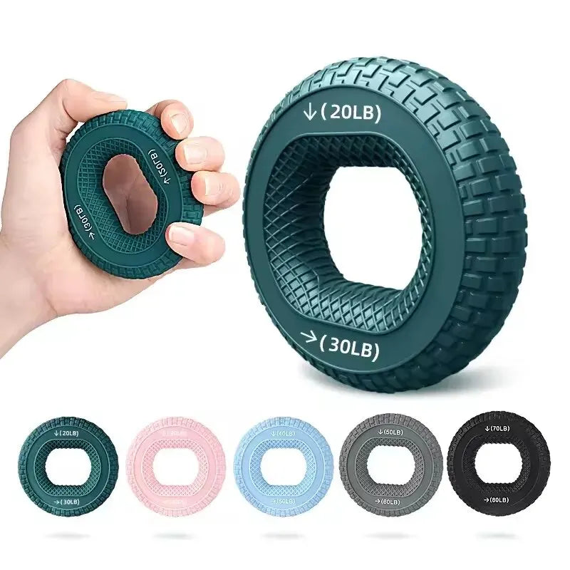 Double Strength Grip Puller Silicone Ring – Fitness & Rehabilitation Finger/Arm Strength Trainer