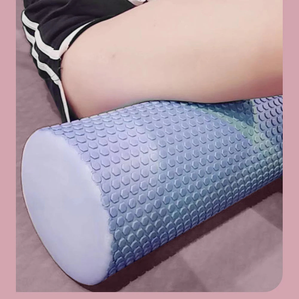 Hexagonal EVA Foam Yoga Roller - Pilates & Home Workout Cylinder (9.5cm x 29.7cm)