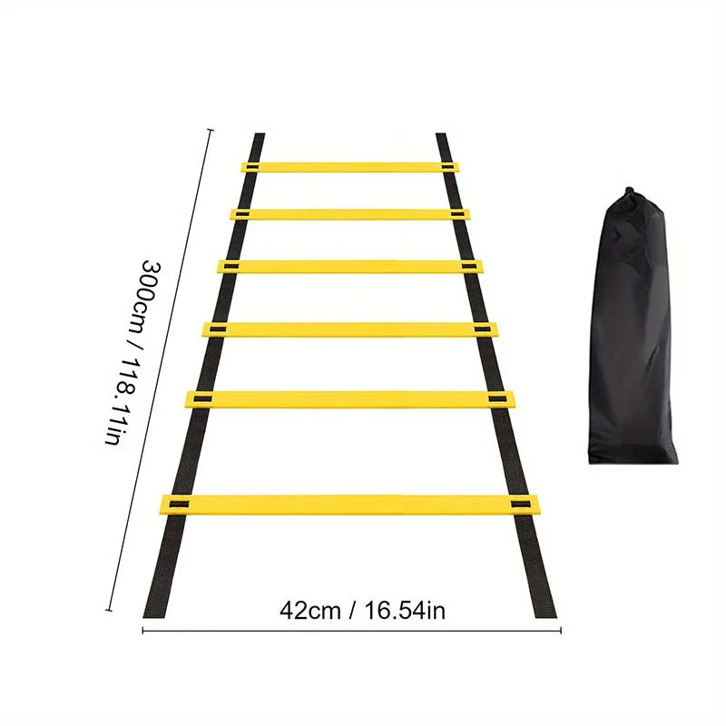 Agility Ladder with Nylon Straps – Speed, Flexibility & Sports Training Gear