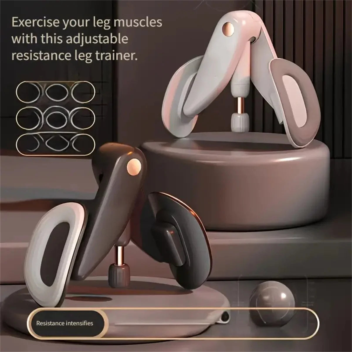 Hydraulic leg muscle trainer