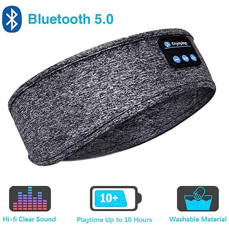 Wireless Bluetooth Headband Earphones with Music & Eye Mask for Sports & Sleep