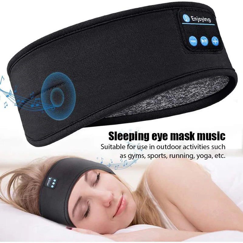 Wireless Bluetooth Headband Earphones with Music & Eye Mask for Sports & Sleep