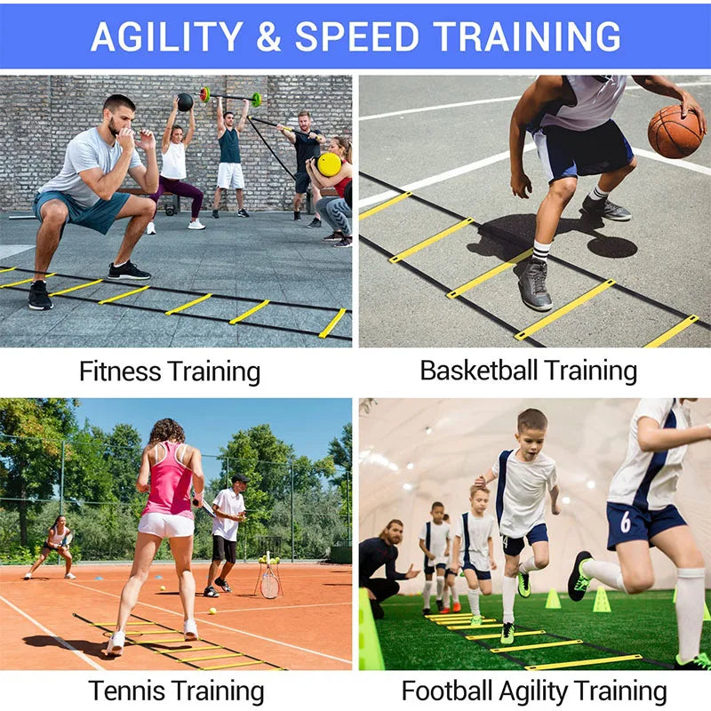 Agility Ladder with Nylon Straps – Speed, Flexibility & Sports Training Gear