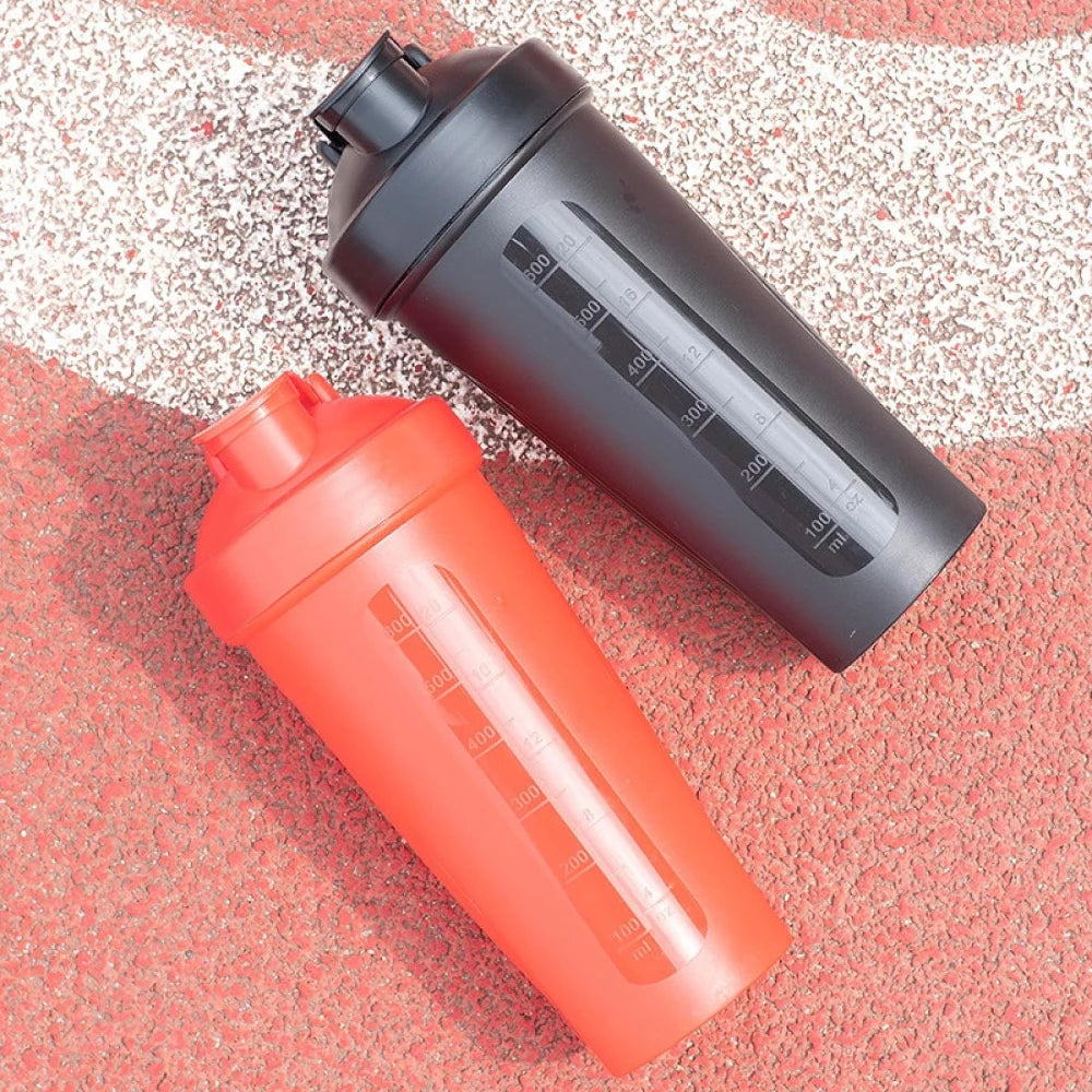 600ml Protein Shaker Bottle – 20oz Portable Fitness Bottle for Athletes & Fitness Enthusiasts