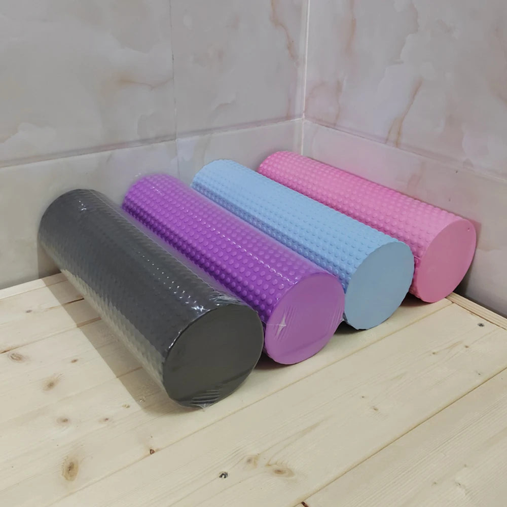 Hexagonal EVA Foam Yoga Roller - Pilates & Home Workout Cylinder (9.5cm x 29.7cm)