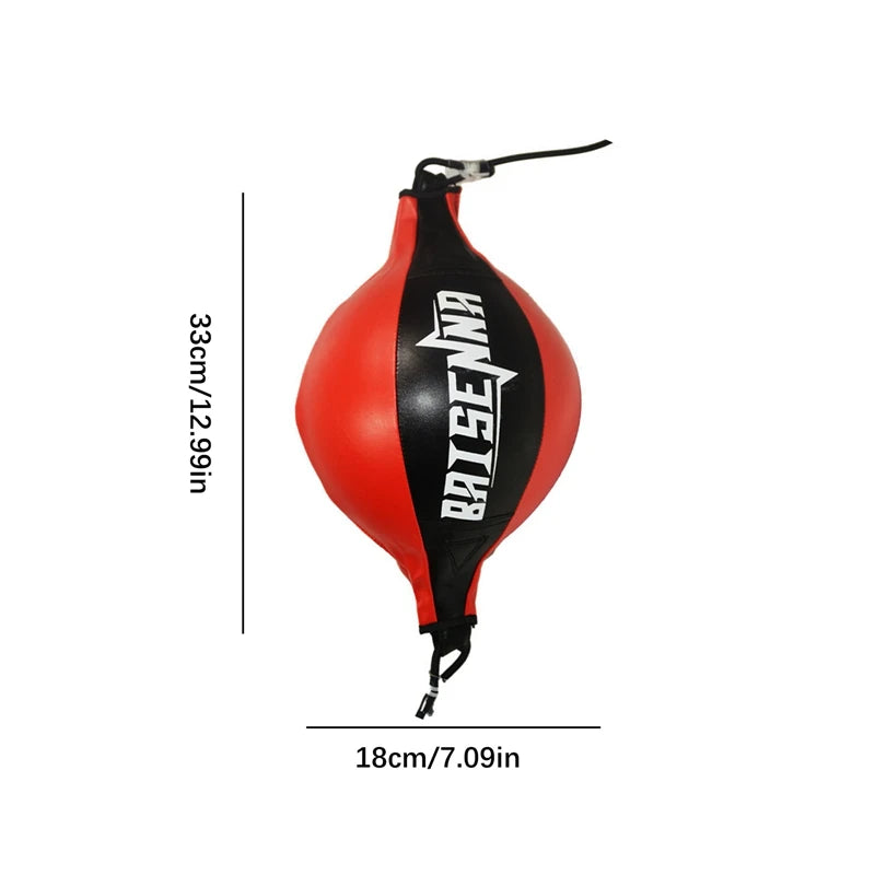 Leather Boxing Punching Speedball – Swivel Training Ball for Home Gym & Fitness