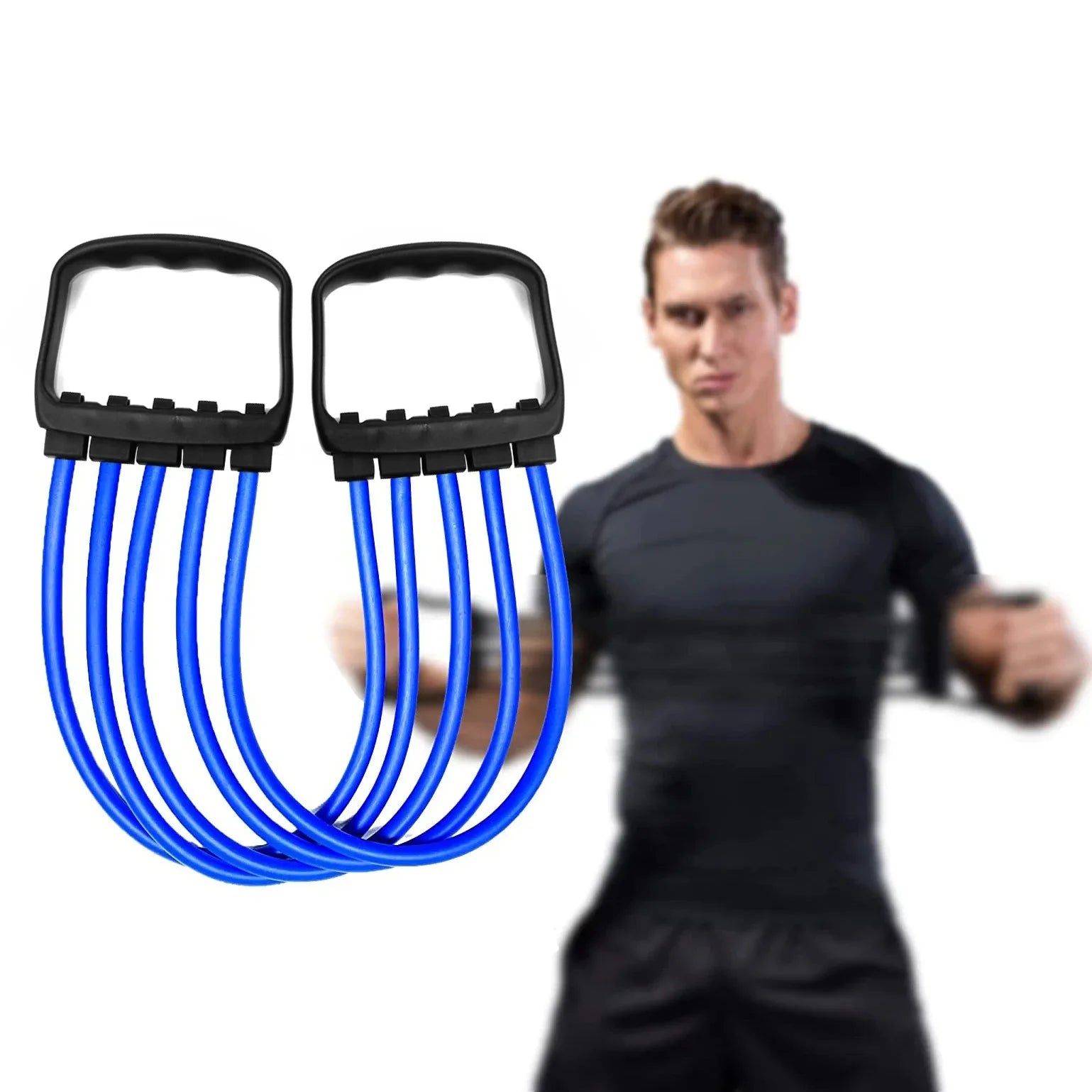 Chest Expander with 5 Resistance Bands for Pilates & Strength Training