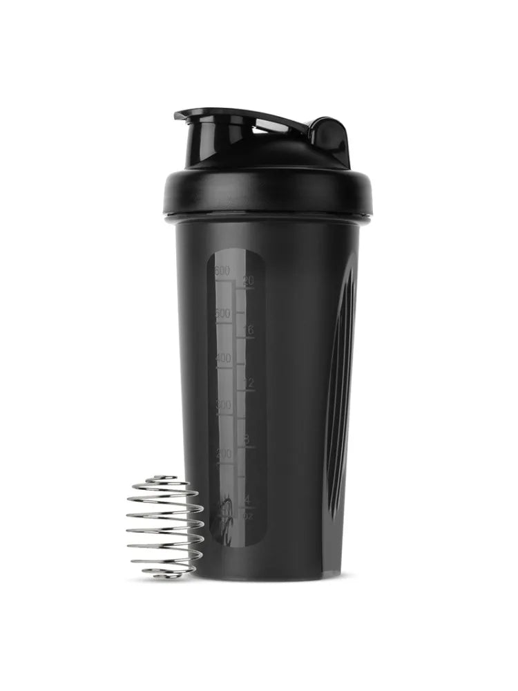 600ml Protein Shaker Bottle – 20oz Portable Fitness Bottle for Athletes & Fitness Enthusiasts