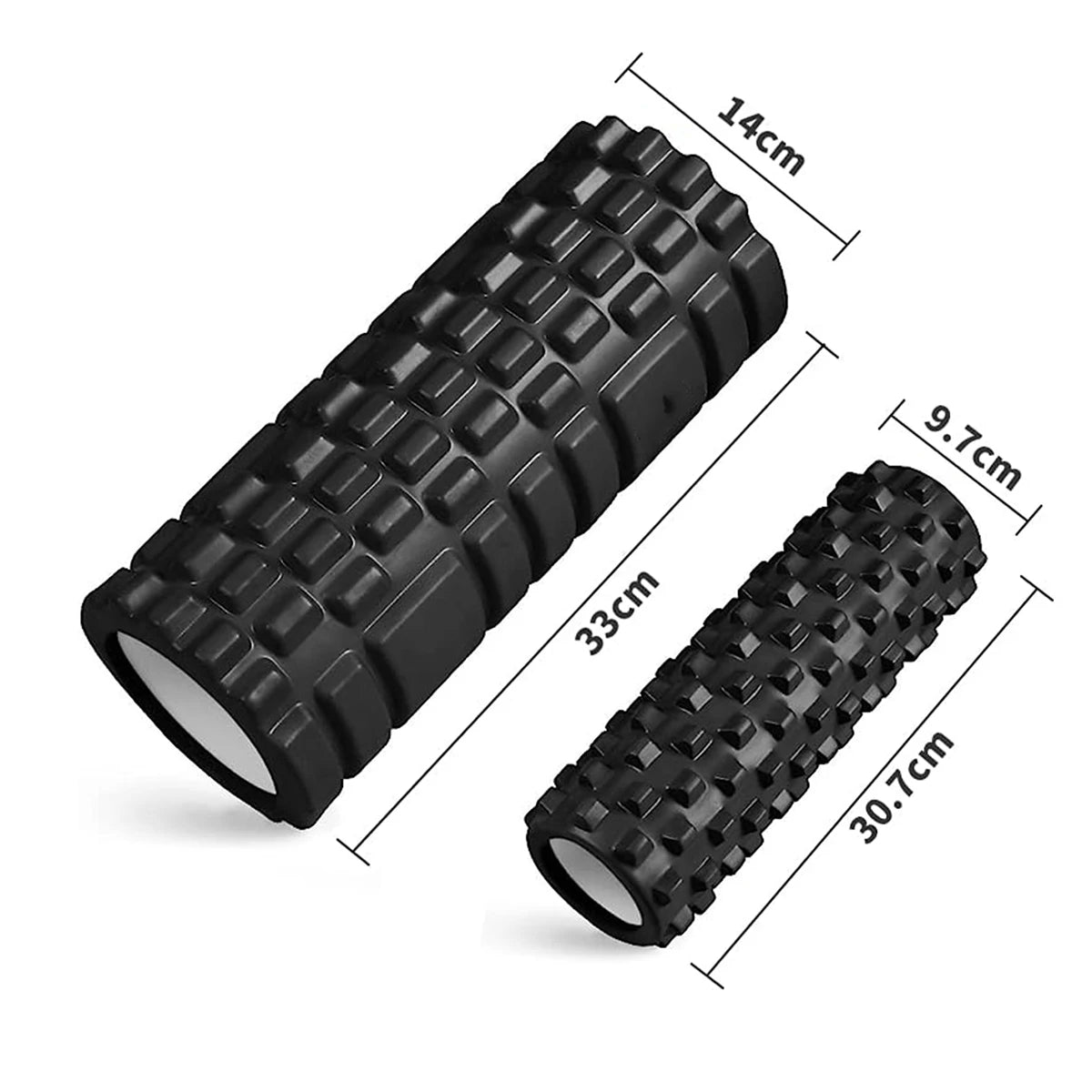 33cm Foam Yoga Roller - Muscle Massage, Back Relief