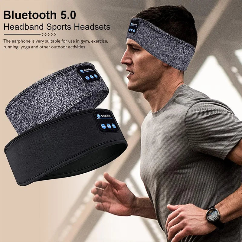 Wireless Bluetooth Headband Earphones with Music & Eye Mask for Sports & Sleep