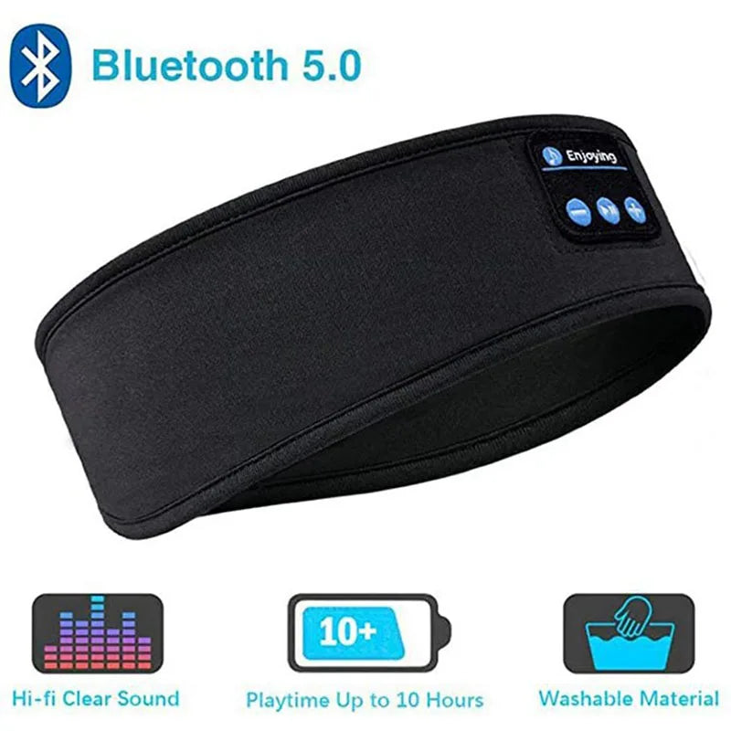 Wireless Bluetooth Headband Earphones with Music & Eye Mask for Sports & Sleep