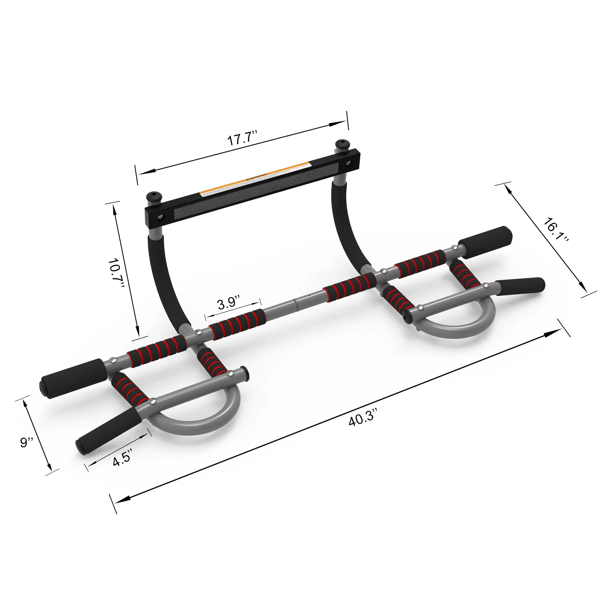 Leikefitness Pull-Up Bar (AB7010) – Adjustable & Portable Door Frame Bar for Upper Body Home Gym Workouts