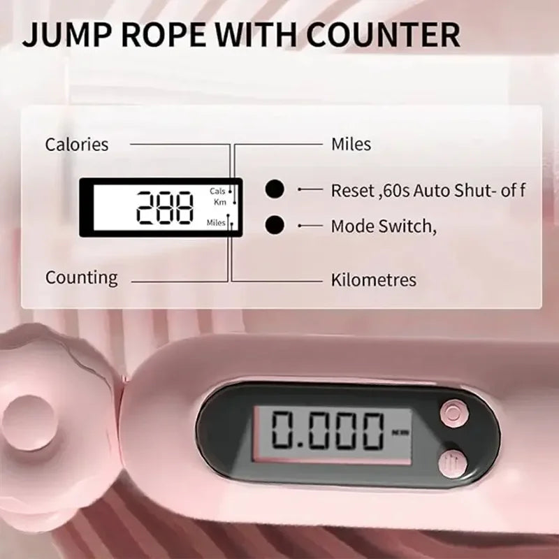 Smart Jump Rope with Counter – Adjustable, Calorie Tracking, Fitness & Weight Loss