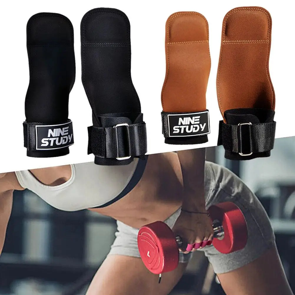 Cowhide Gym Gloves – Anti-Skid Weightlifting Grips & Palm Protection for Crossfit