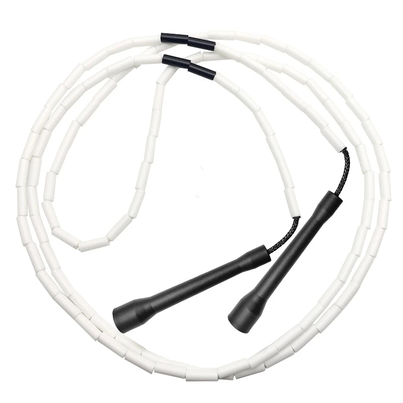 NEVERTOOLATE Hard Beaded Freestyle Jump Rope – RA Handle for Tricks & Skill Training with Coach Chris