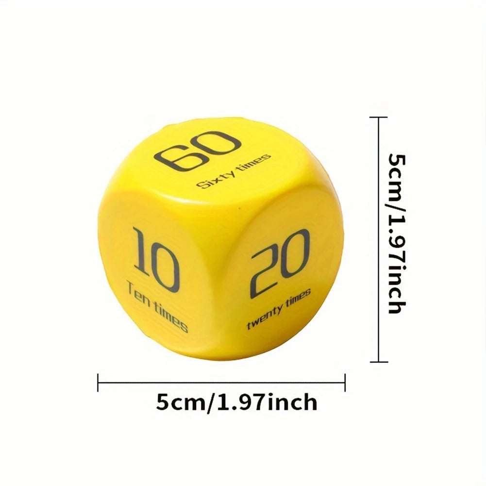 2Pcs 6-Sided Fitness Dice – Workout & Sports Dice for Dynamic Group Exercise Training