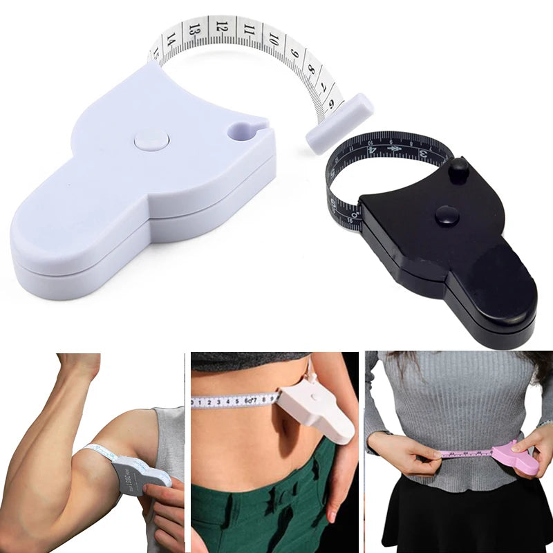 Self-Tightening 150cm Body Measuring Tape for Tailoring & Fitness