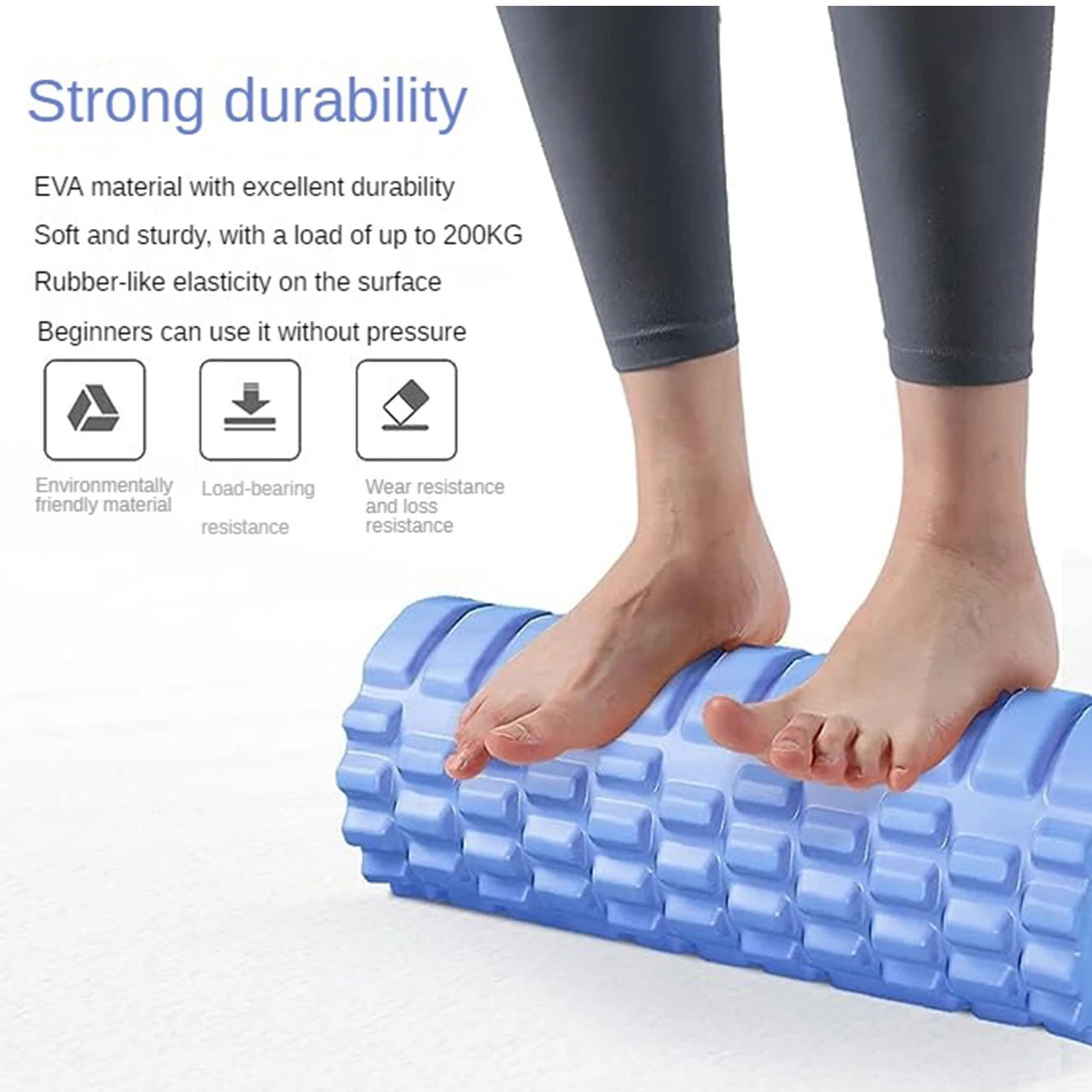 33cm Foam Yoga Roller - Muscle Massage, Back Relief