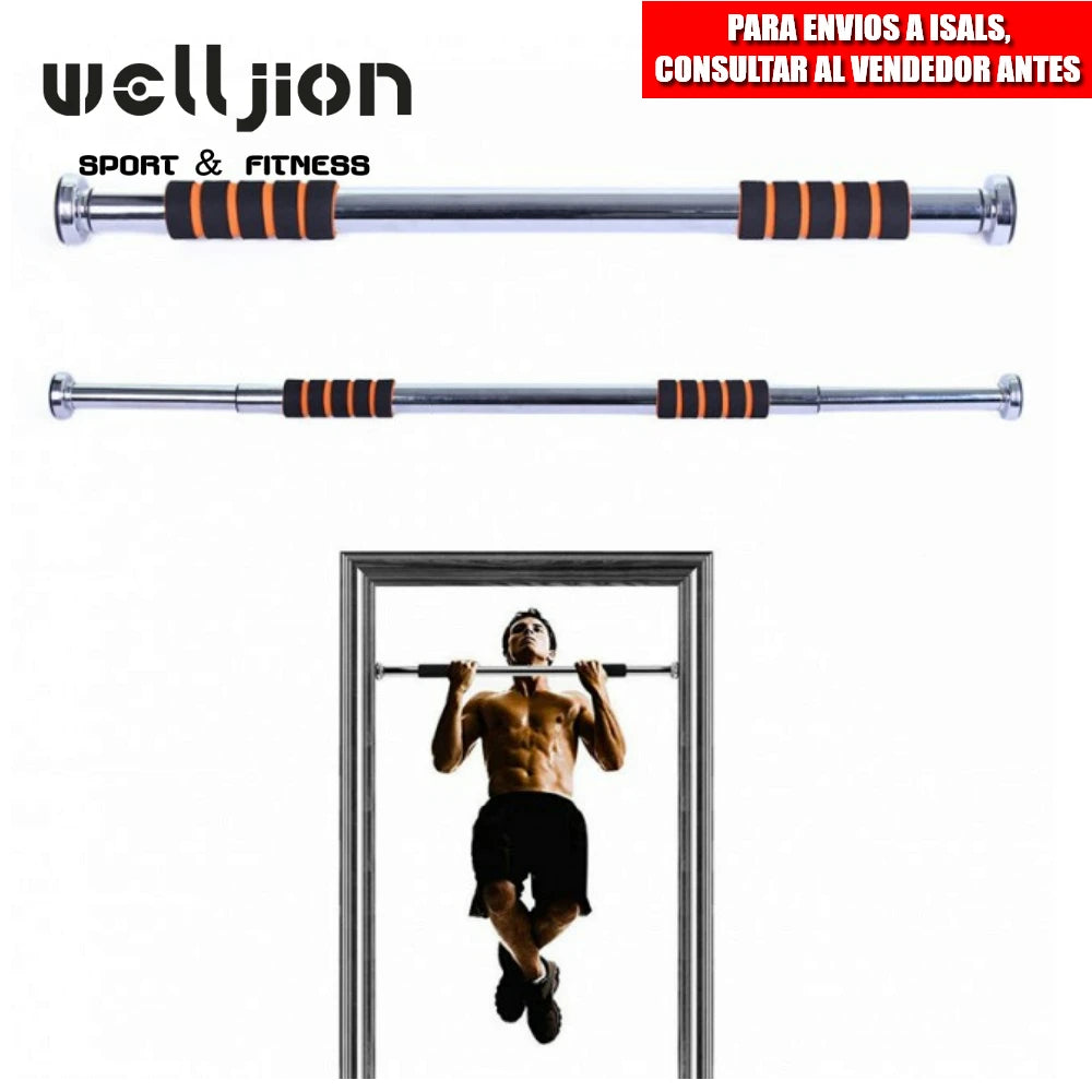 Adjustable Door Pull-Up Bar (63-98 cm) – Strength Training Bar for Men's Home Gym Fitness